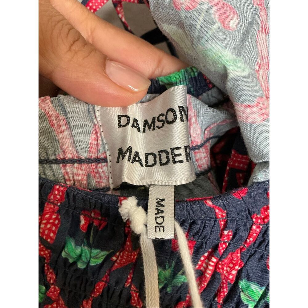 Damson Madder Allegra Puff Sleeve Blouse | Blue in 10 - Picture 7 of 11